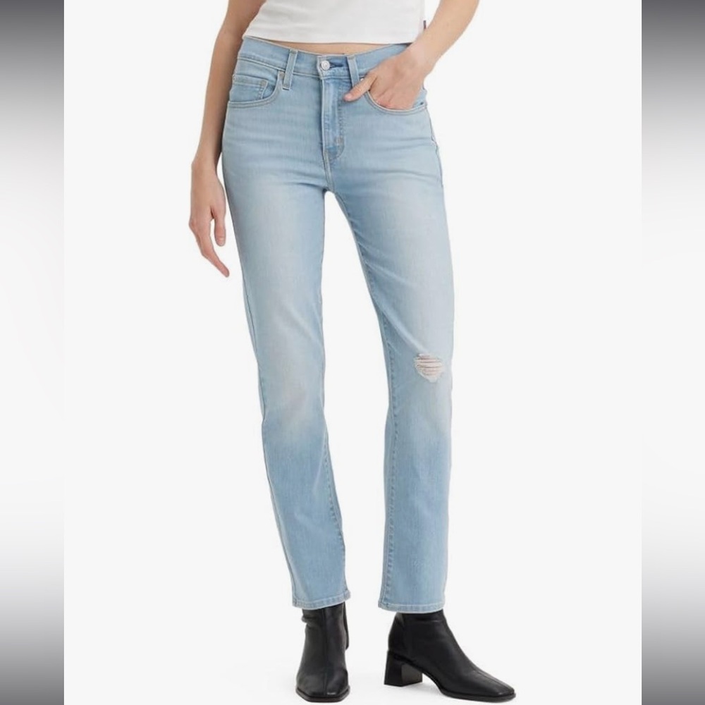 Levi's Light Blue Ankle Jeans